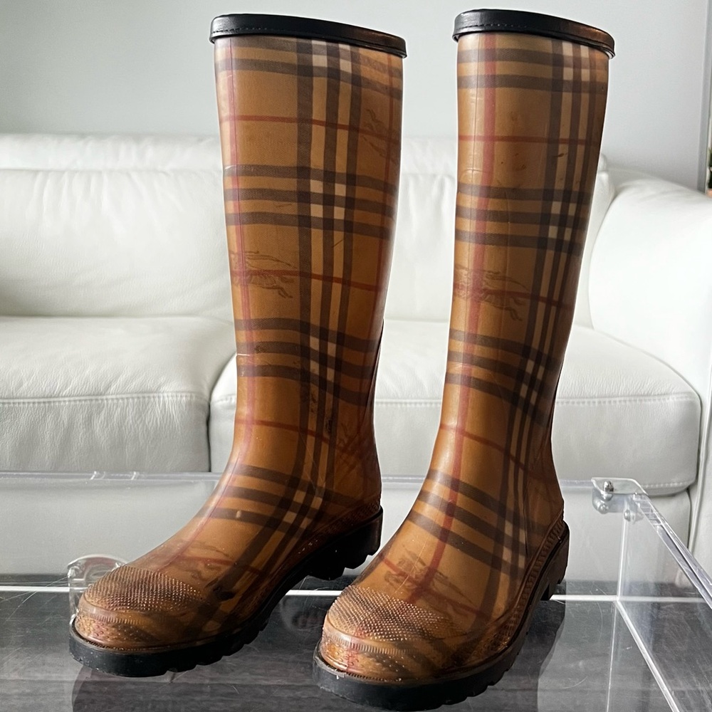 BURBERRY NOVA CHECK RAINBOOTS